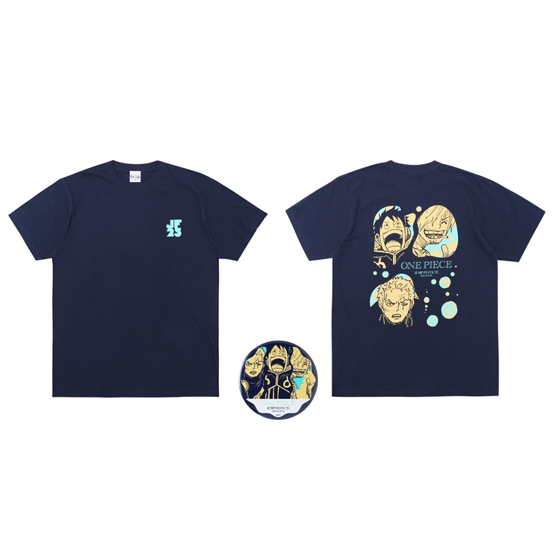 JF限定　『ONE PIECE』缶バッジ付きＴシャツ　フリーサイズ