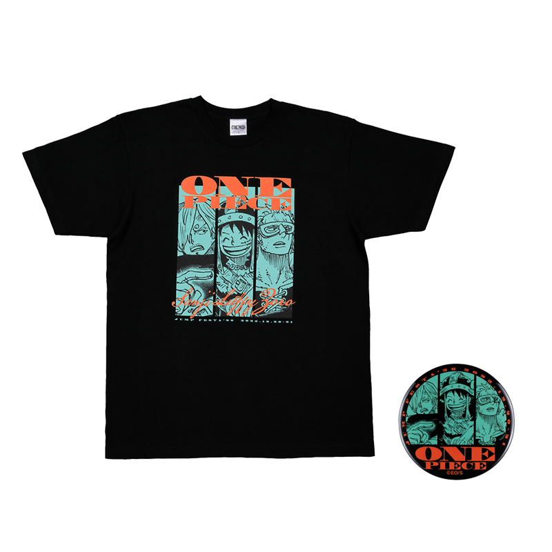 JF限定 『ONE PIECE』缶バッジ付きTシャツ フリーサイズ
