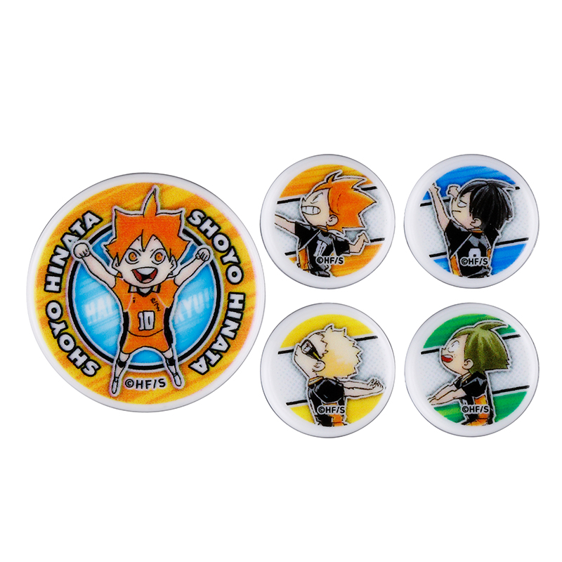 『ハイキュー！！』オリジナルボタン5種セット（大サイズ1個＆小サイズ4個）