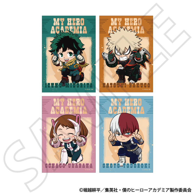 『僕のヒーローアカデミア』ブロマイドセットＡ／緑谷 出久・爆豪 勝己・麗日 お茶子・轟 焦凍  午年