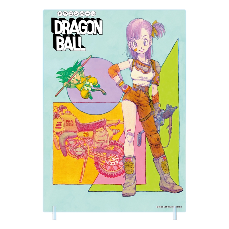 ドラゴンボール　アクリルプラーク　ジャンプショップ　悟空　チチ　ブルマ　ヤムチャ JCS限定 『DRAGON BALL』箔入りアクリルアート