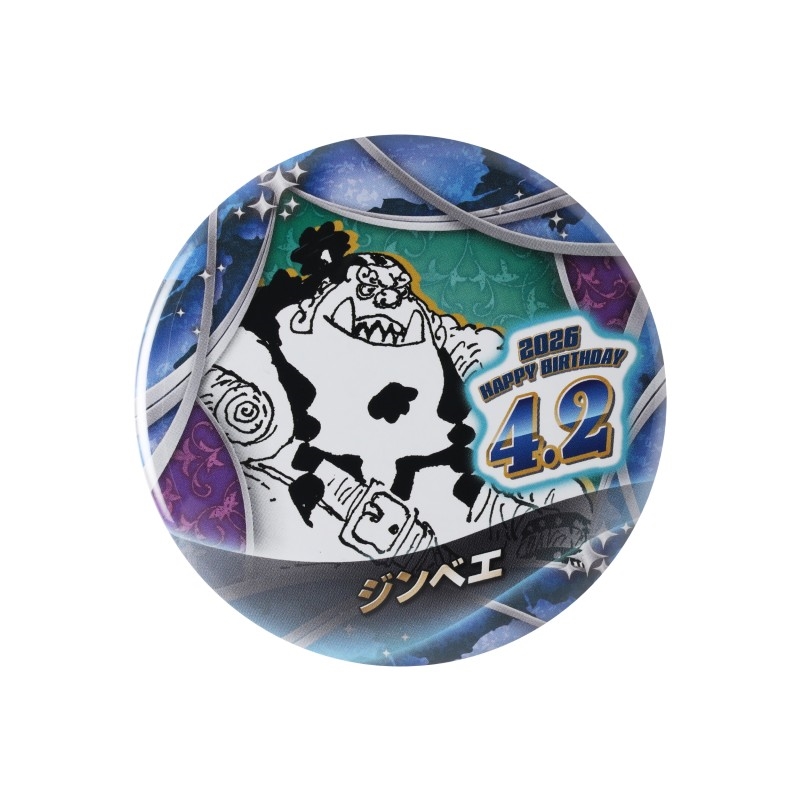 『ＯＮＥ　ＰＩＥＣＥ』バースデイ缶バッジ　ジンベエ　ＢＦ２