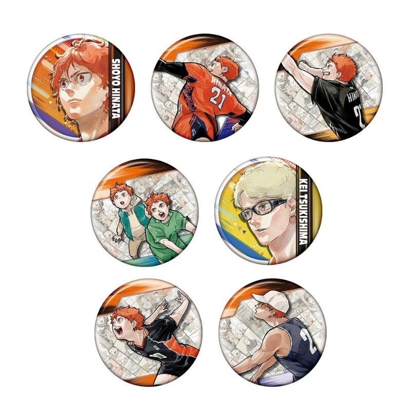 『ハイキュー！！』コレクション缶バッジ　「助走（日向翔陽）」　（全１７種／ランダム１種入り）　＜ハイキュー！！展　挑戦者たち＞　ＢＦ４