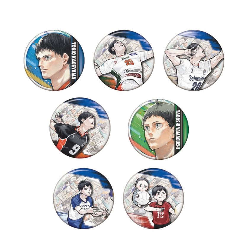 『ハイキュー！！』コレクション缶バッジ　「助走（影山飛雄）」　全種セット　（全１７種入り）　＜ハイキュー！！展　挑戦者たち＞　ＢＦ４