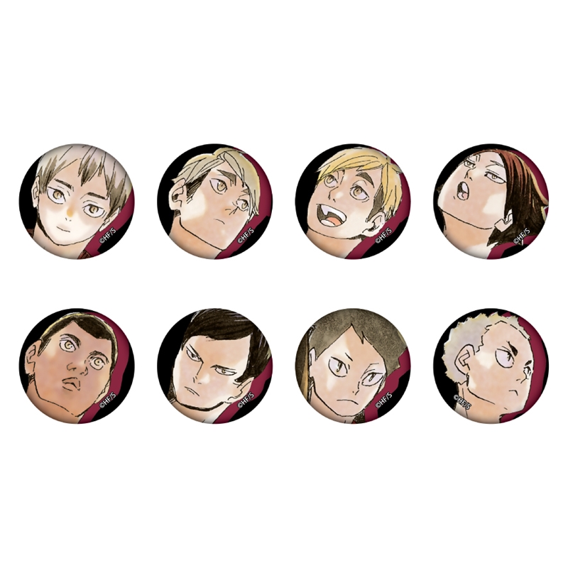 『ハイキュー！！』缶バッジ＆特製ホルダーコレクション　第８弾　稲荷崎高校　（全８種／ランダム１種入り）　ＢＦ３