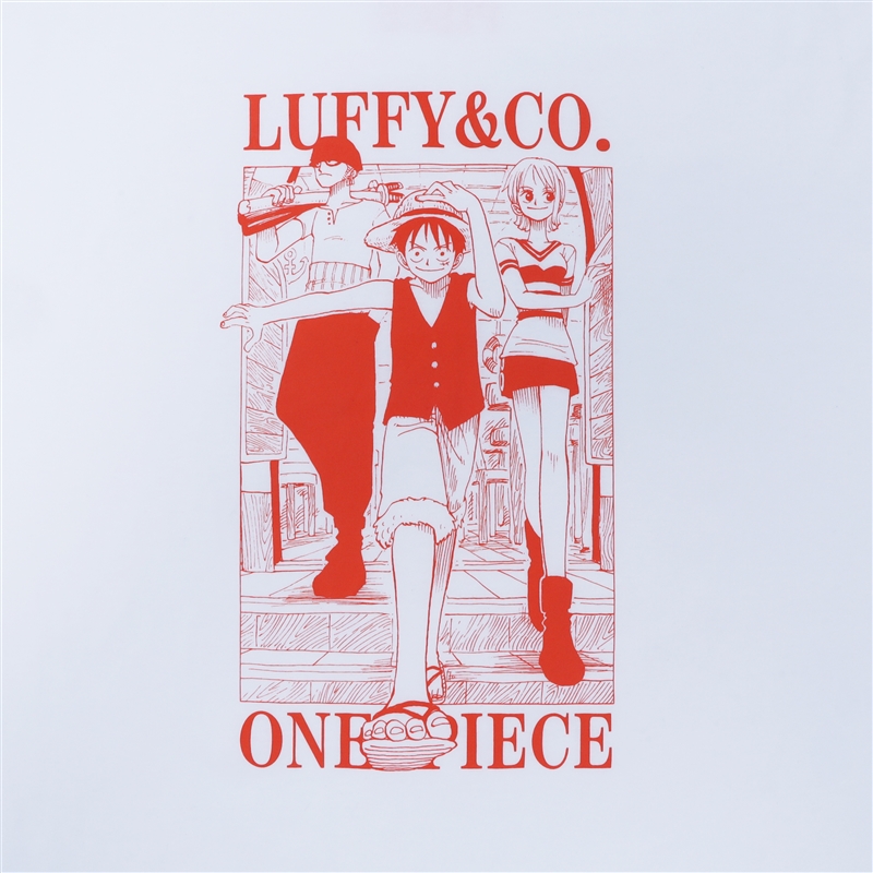 ONE PIECE』Tee White ルフィ＆ゾロ＆ナミ M