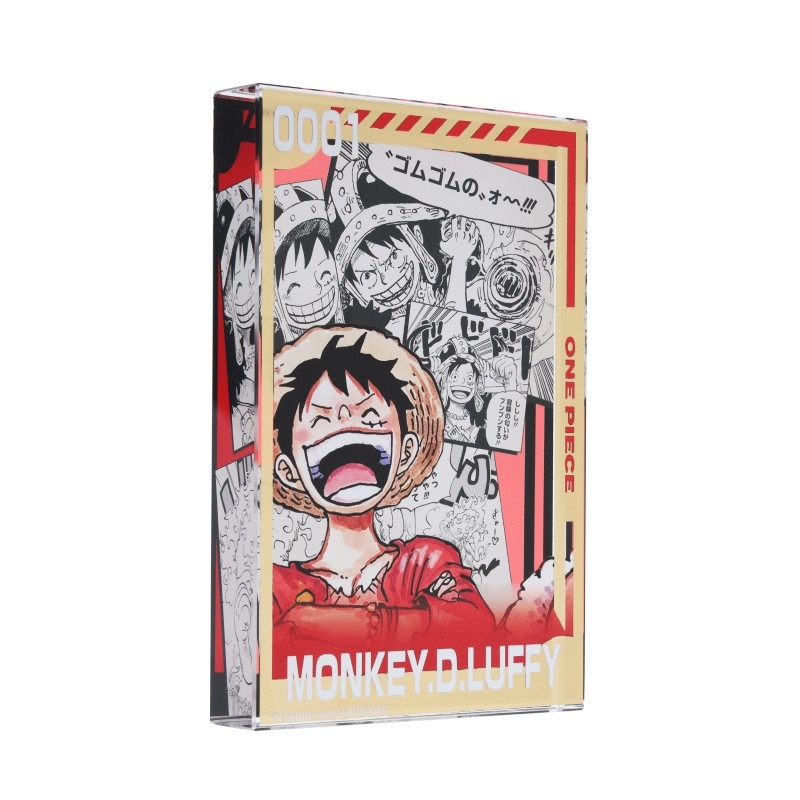 『ＯＮＥ　ＰＩＥＣＥ』箔ｏｎアクリルブロック　“ＨＥＲＯＥＳ”　モンキー・Ｄ・ルフィ　ＢＦ２