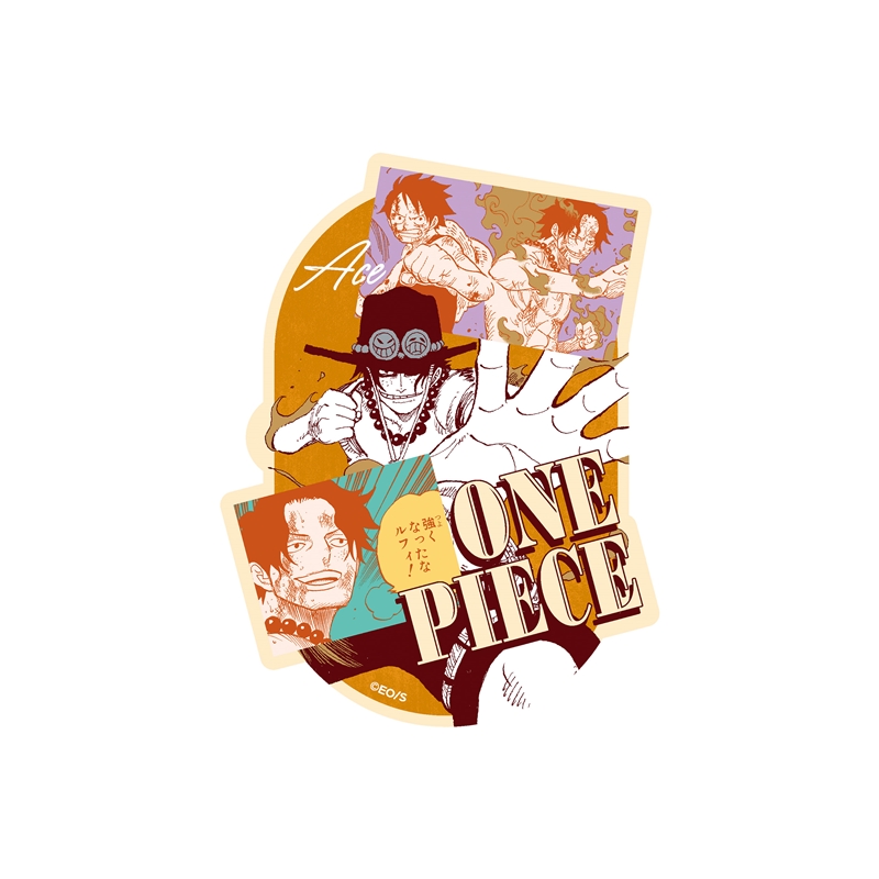 『ＯＮＥ　ＰＩＥＣＥ』ダイカットステッカーセット　（２枚入り）　ルフィ＆エース　ＢＦ３