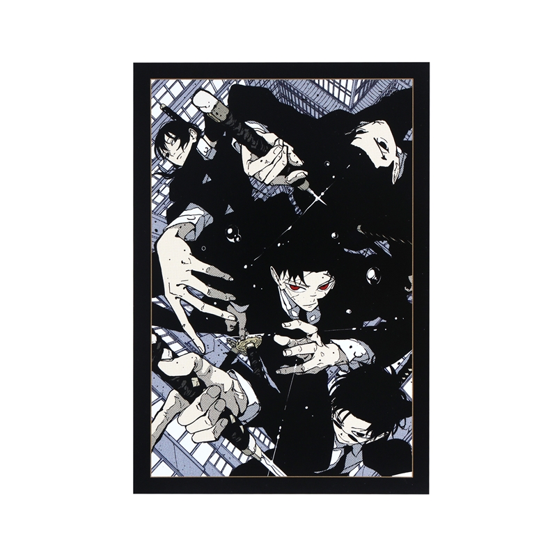 『カグラバチ』フレーム付きポストカード５枚セット　ＣＯＬＯＲ　ＢＥ４－ＡＮＴ