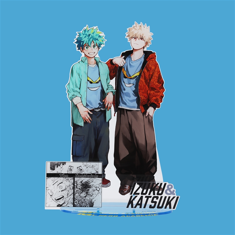 ＪＣＳ限定　『僕のヒーローアカデミア』アクリルＧＩＧＡフィギュア　緑谷出久＆爆豪勝己（メンズノンノ描き下ろしイラスト）　ＢＦ３