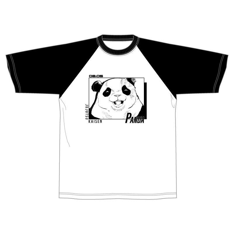 『呪術廻戦』ラグランＴシャツ　“HEROES”　パンダ