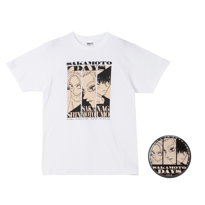 JF限定 『SAKAMOTO DAYS』缶バッジ付きTシャツ