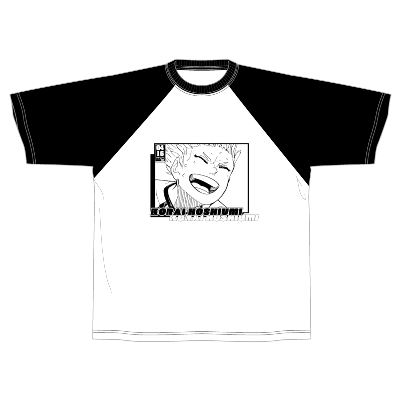 『ハイキュー!!』ラグランTシャツ　“HEROES”　星海光来
