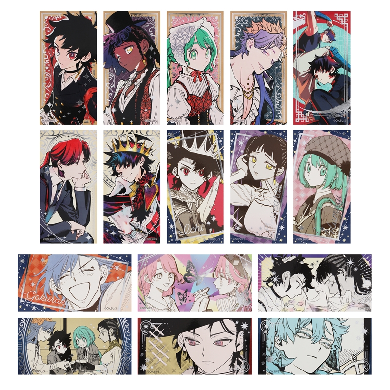 『魔男のイチ』箔押しステッカーコレクション　第１弾　（全１６種／ランダム２種入り）　ＢＦ２