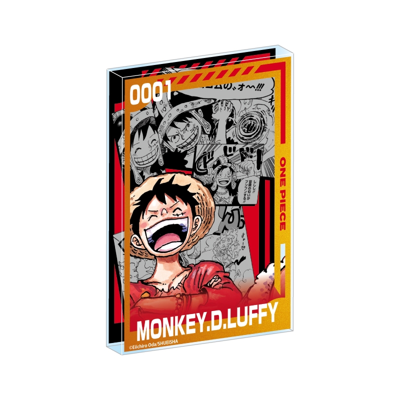 『ONE PIECE』箔onアクリルブロック　“HEROES”　モンキー・D・ルフィ