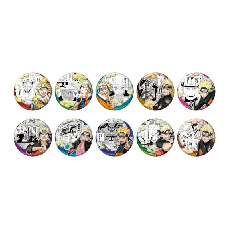 『ＮＡＲＵＴＯ－ナルト－』コレクション缶バッジ　“ＨＥＲＯＥＳ”　【うずまきナルト】　（全１０種／ランダム１種入り）　ＢＦ２