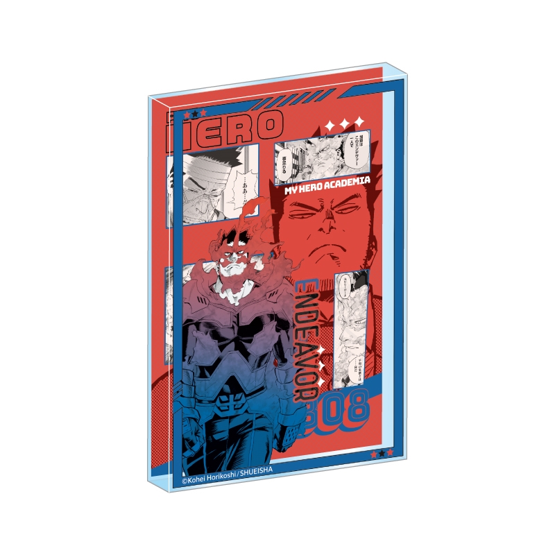 『僕のヒーローアカデミア』アクリルブロック　“ＨＥＲＯＥＳ”　エンデヴァー　ＢＦ３