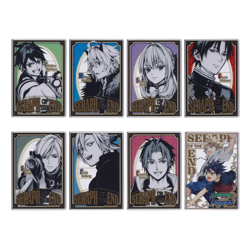 『終わりのセラフ』パブミラー風アクリルステッカーコレクション　第１弾　（全８種／ランダム１種入り）　ＢＦ２