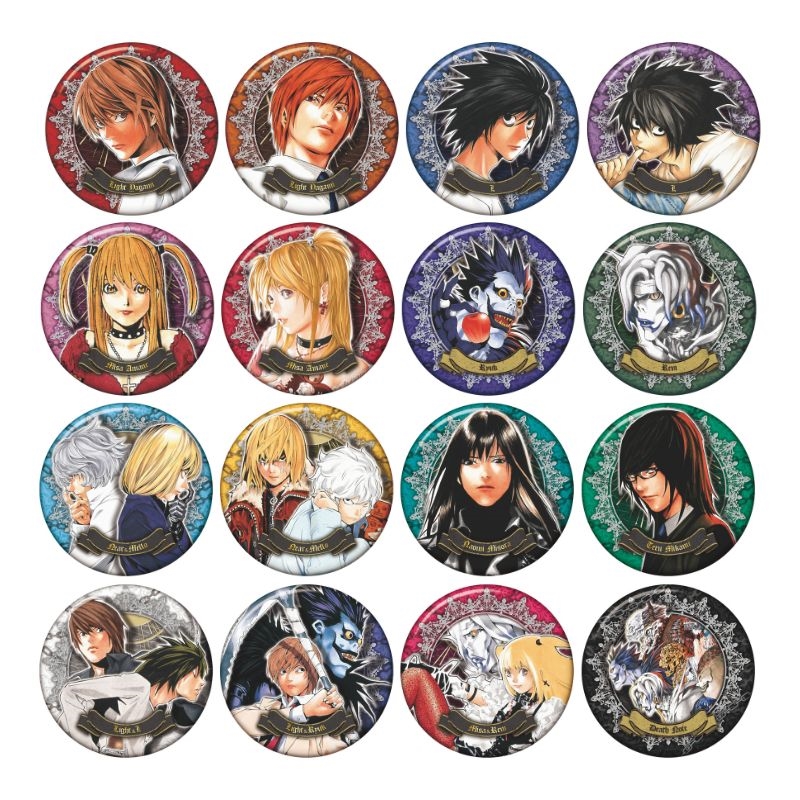 『ＤＥＡＴＨ　ＮＯＴＥ』コレクション缶バッジ　第１弾　（全１６種／ランダム１種入り）　ＢＦ２