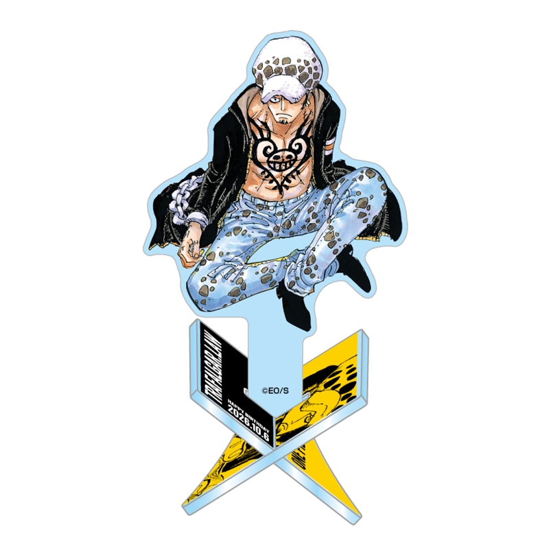 『ＯＮＥ　ＰＩＥＣＥ』バースデイアクリル“Ｘ”フィギュア－ｗｉｔｈ－　トラファルガー・ロー　ＢＦ４