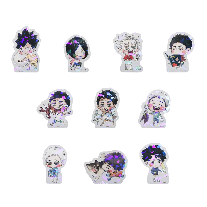 『ハイキュー！！』ホログラムスタンドブロックコレクション　［みにキュー！！ぜんこくぐみ］　（全１０種／ランダム１種入り）　＜ハイキュー！！展　挑戦者たち＞　ＢＦ４