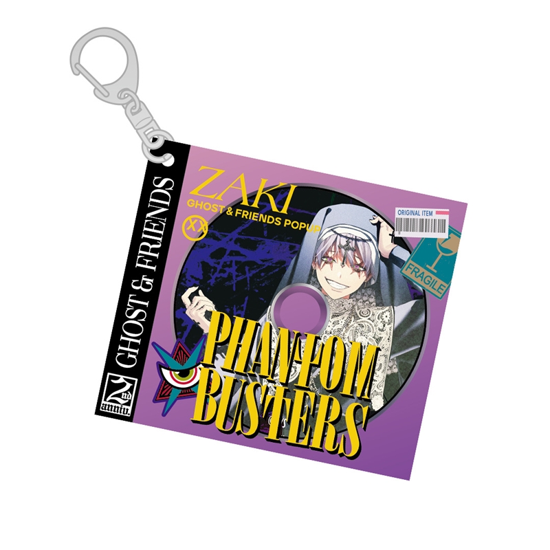 『ファントムバスターズ』タモン　Ｐｒｅｓｅｎｔｓ　ＣＤ風キーホルダー【ＧＨＯＳＴ　＆　ＦＲＩＥＮＤＳ　ＰＯＰＵＰ　ｖｅｒ】ザキ