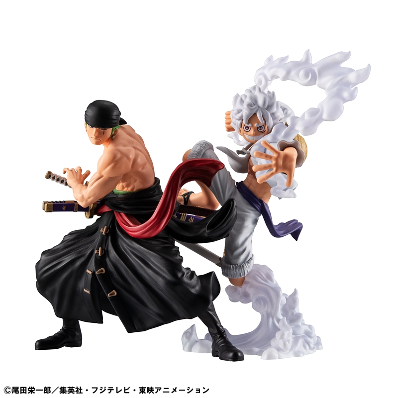 『ＯＮＥ　ＰＩＥＣＥ』ＷＡＬＬＳＴＡＲ　モンキー・Ｄ・ルフィ　ギア５＆ロロノア・ゾロ　セット【特典ステッカー付き】