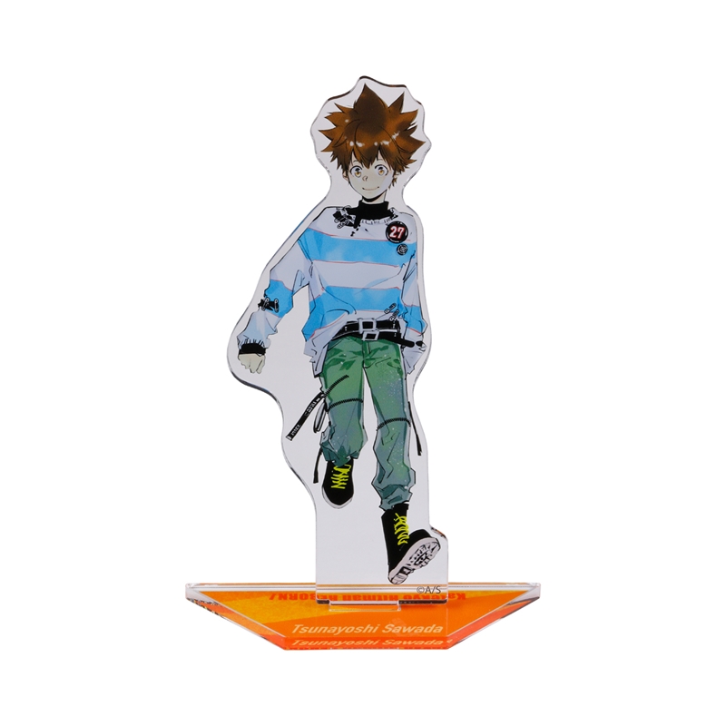 『家庭教師ヒットマンＲＥＢＯＲＮ！』アクリルスタンド　沢田綱吉　天野明展描きおろしｖｅｒ．　＜天野明展＞　ＢＤ２