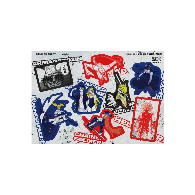 「少年ジャンプ＋」シートステッカー　ＣＯＯＬ　＜少年ジャンプ＋展＞　ＢＥ２