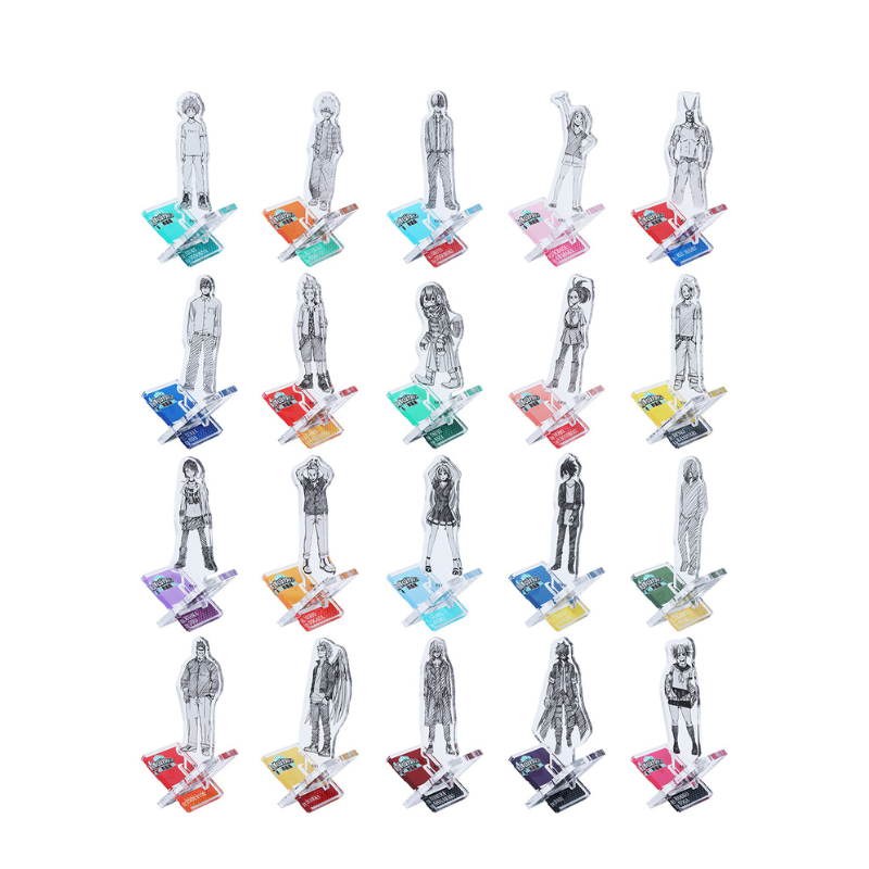 『僕のヒーローアカデミア』アクリル“Ｘ”フィギュアコレクション　全種セット　（全２０種入り）　＜僕のヒーローアカデミア原画展＞　ＢＥ２