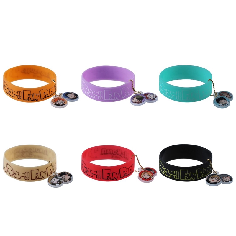 『ハイキュー！！』チャーム付きシリコンバンドコレクション　（全６種／ランダム１種入り）　＜ハイキュー！！　ＦＡＮ　ＰＡＲＫ＞　ＢＥ２