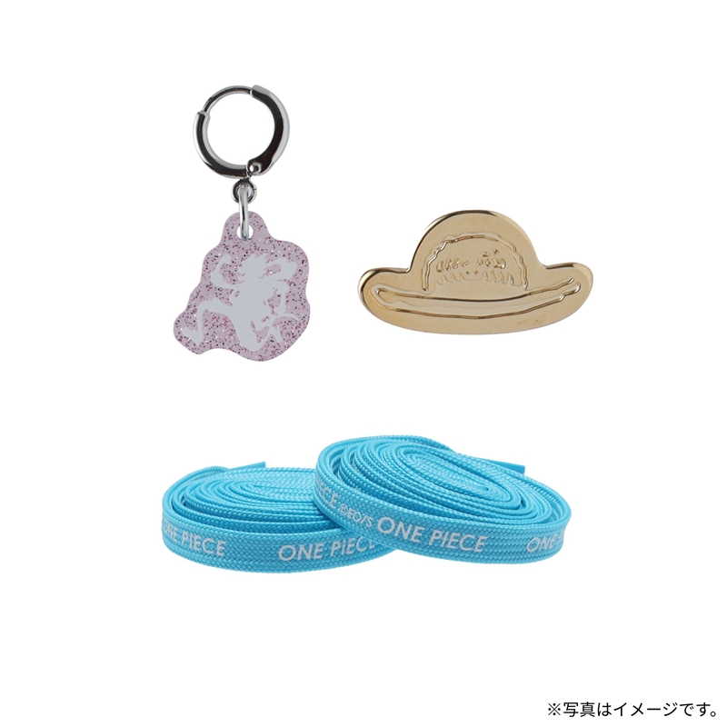 『ONE PIECE』靴ひも&チャームセット(靴ひも2本&アクリルチャーム1個&メタルチャーム1個入り) BE2