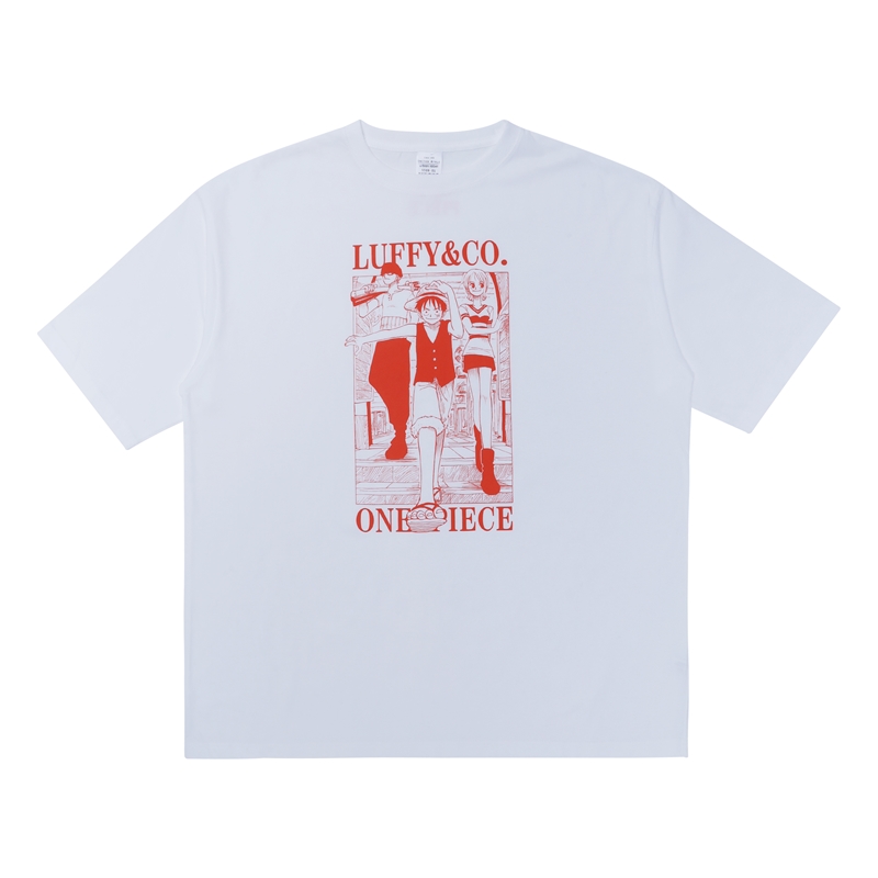 『ＯＮＥ　ＰＩＥＣＥ』Ｔｅｅ　Ｗｈｉｔｅ　ルフィ＆ゾロ＆ナミ　Ｌサイズ　ＢＥ３−ＯＰＤ