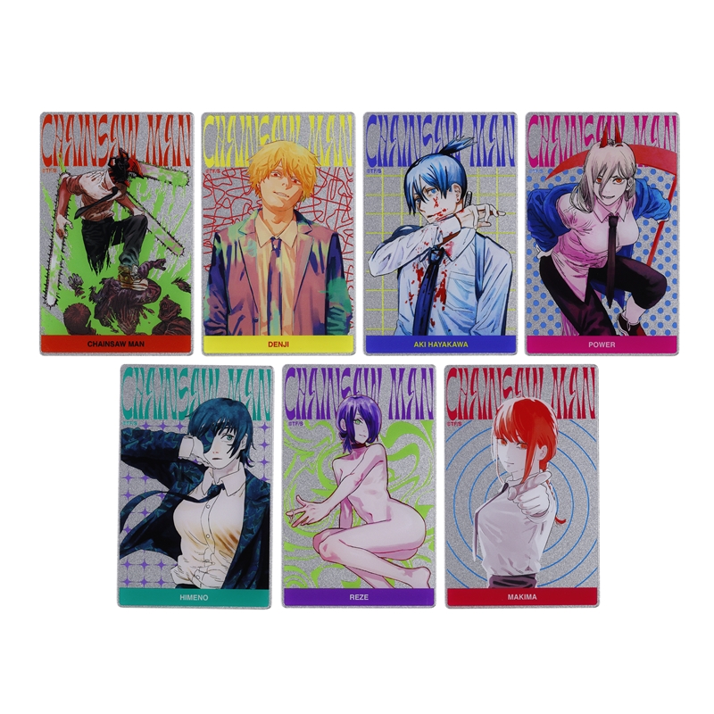 ＪＣＳ限定『チェンソーマン』メタリックアクリルカードコレクション　第１弾　全種セット　（全７種入り）　ＢＥ３