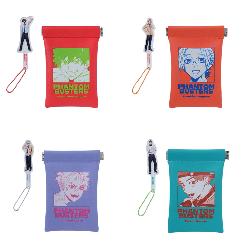 『ファントムバスターズ』ミニミニアクリルフォトプロップスコレクション　バネぐちポーチ付き　（全４種／ランダム１種入り）　ＢＥ４−ＪＦ