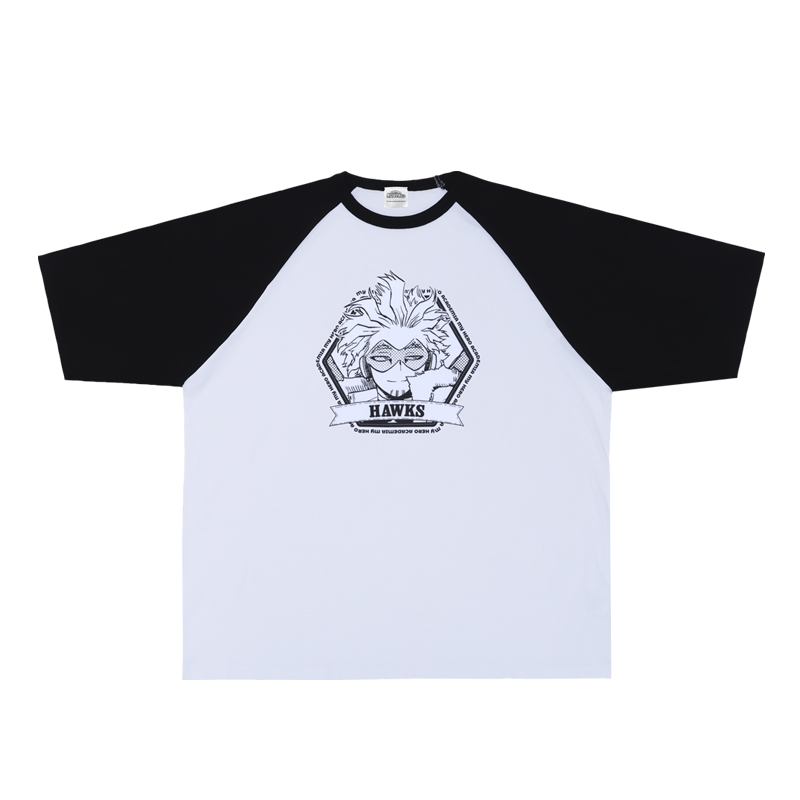 『僕のヒーローアカデミア』ラグランＴシャツ　“ＨＥＲＯＥＳ”　ホークス　ＢＥ４