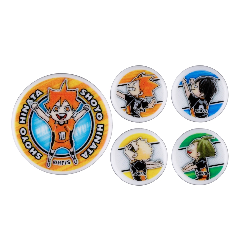 『ハイキュー！！』オリジナルボタン５種セット（大サイズ１個＆小サイズ４個）　ＢＥ４−ＪＦ