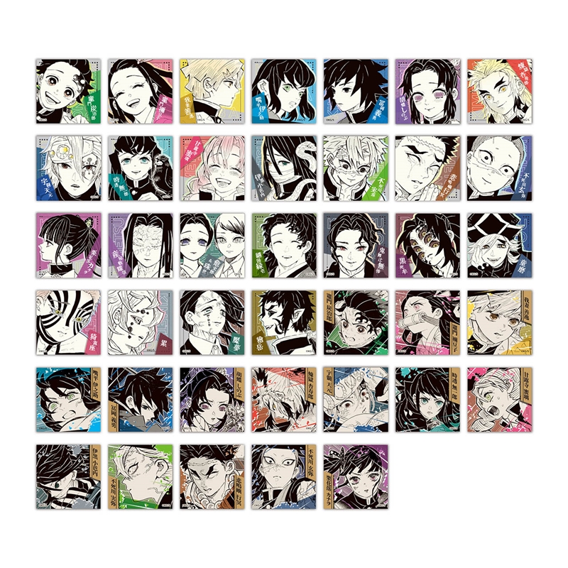 『鬼滅の刃』スクエアステッカーコレクション　第１弾　（全４０種／ランダム４種入り）　ＢＥ４−ＪＦ