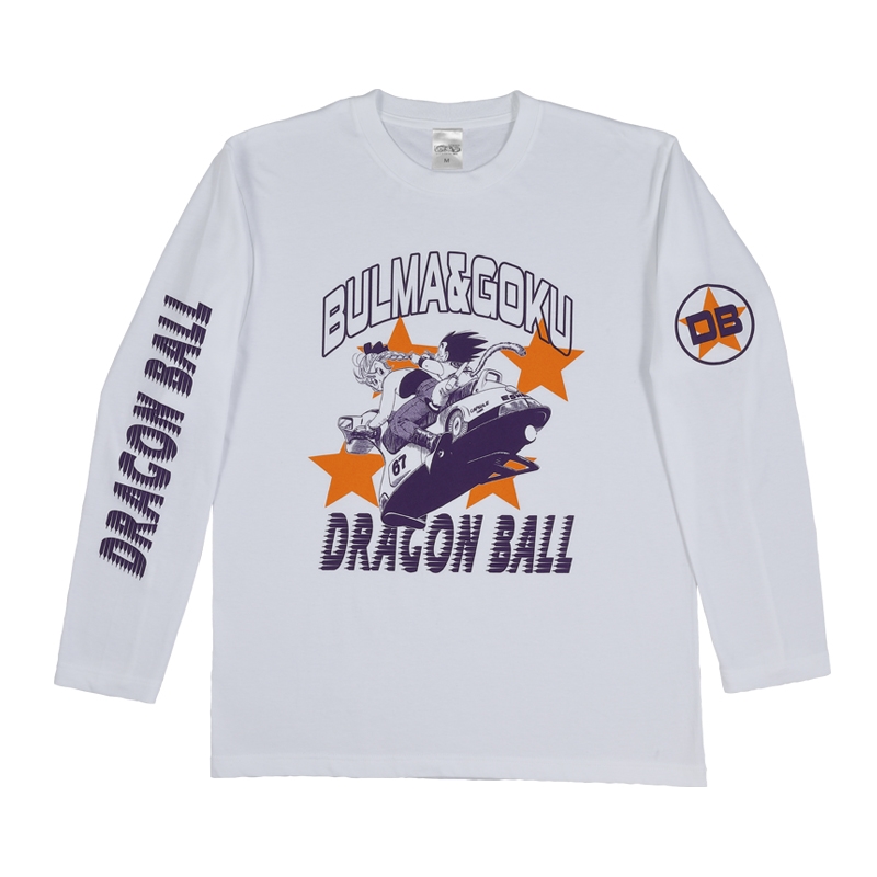 『ＤＲＡＧＯＮ　ＢＡＬＬ』ロングＴシャツ　孫悟空＆ブルマ　Ｌサイズ　ＢＥ４