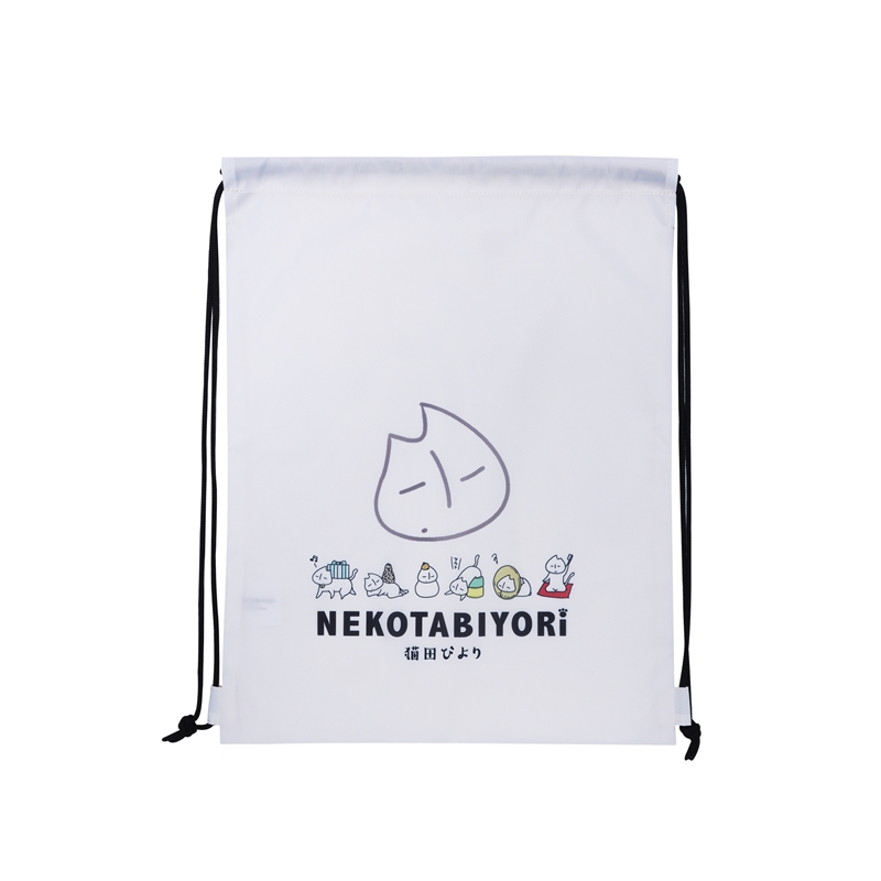 『猫田びより』ナップサック（久楽先生デザイン）　ＢＥ３
