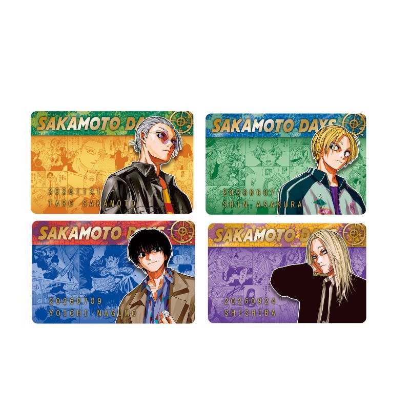 『ＳＡＫＡＭＯＴＯ　ＤＡＹＳ』バースデイコレクションカード２０２６　４枚セット（坂本太郎／朝倉シン／南雲／神々廻）　ＢＦ２