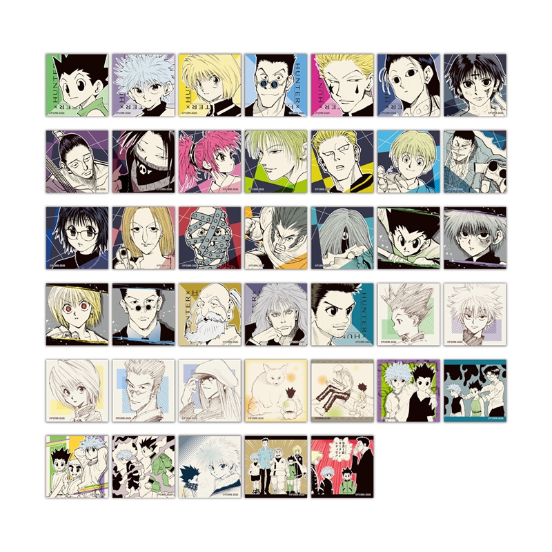 『ＨＵＮＴＥＲ×ＨＵＮＴＥＲ』スクエアステッカーコレクション　第１弾　（全４０種／ランダム４種入り）　ＢＦ１