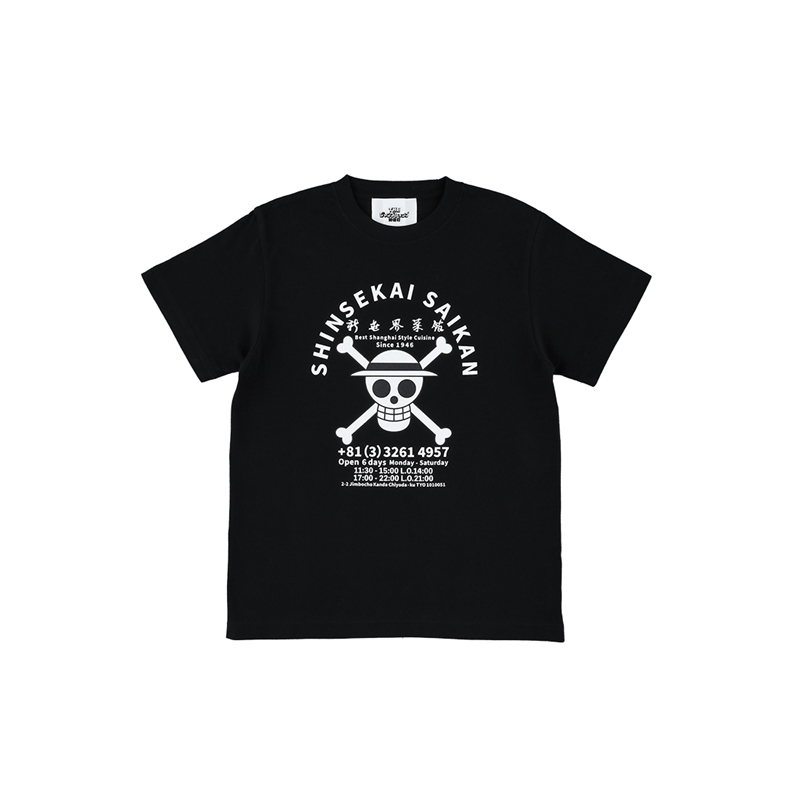【ＴＨＥ　ジャンプショップ　神保町×新世界菜館】　『ＯＮＥ　ＰＩＥＣＥ』ＴＥＥ　ＪＯＬＬＹ　ＲＯＧＥＲ　Ｓサイズ　ＢＦ１−ＴＪＳ