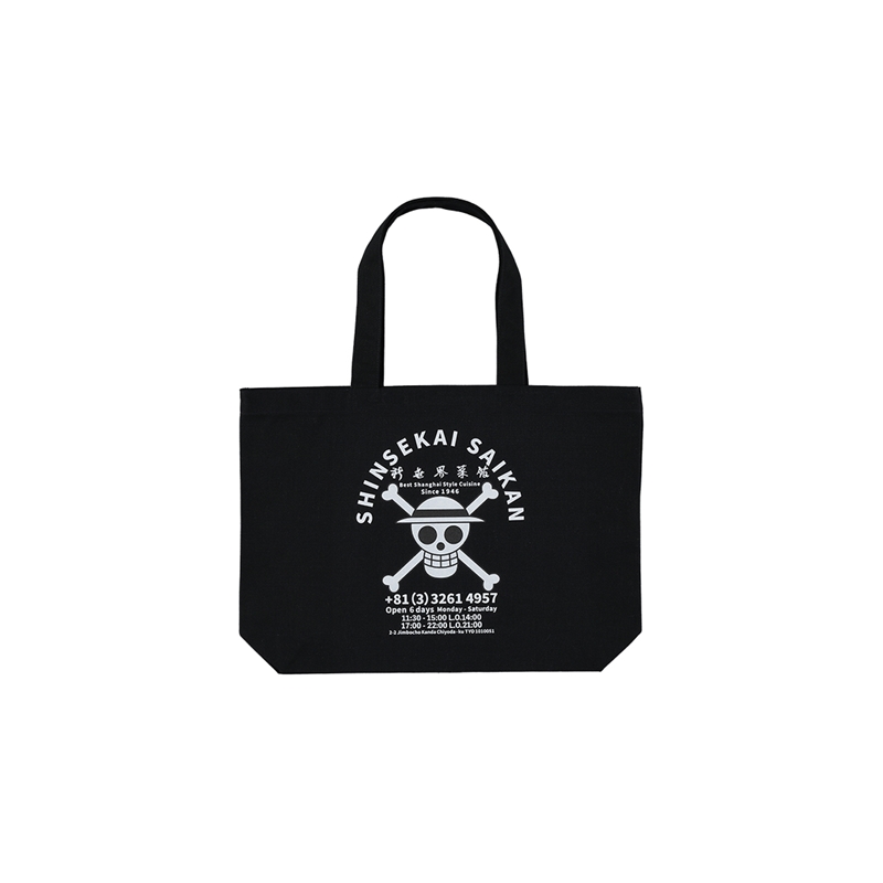 【ＴＨＥ　ジャンプショップ　神保町×新世界菜館】　『ＯＮＥ　ＰＩＥＣＥ』トートバッグ　ＪＯＬＬＹ　ＲＯＧＥＲ　ＢＦ１−ＴＪＳ