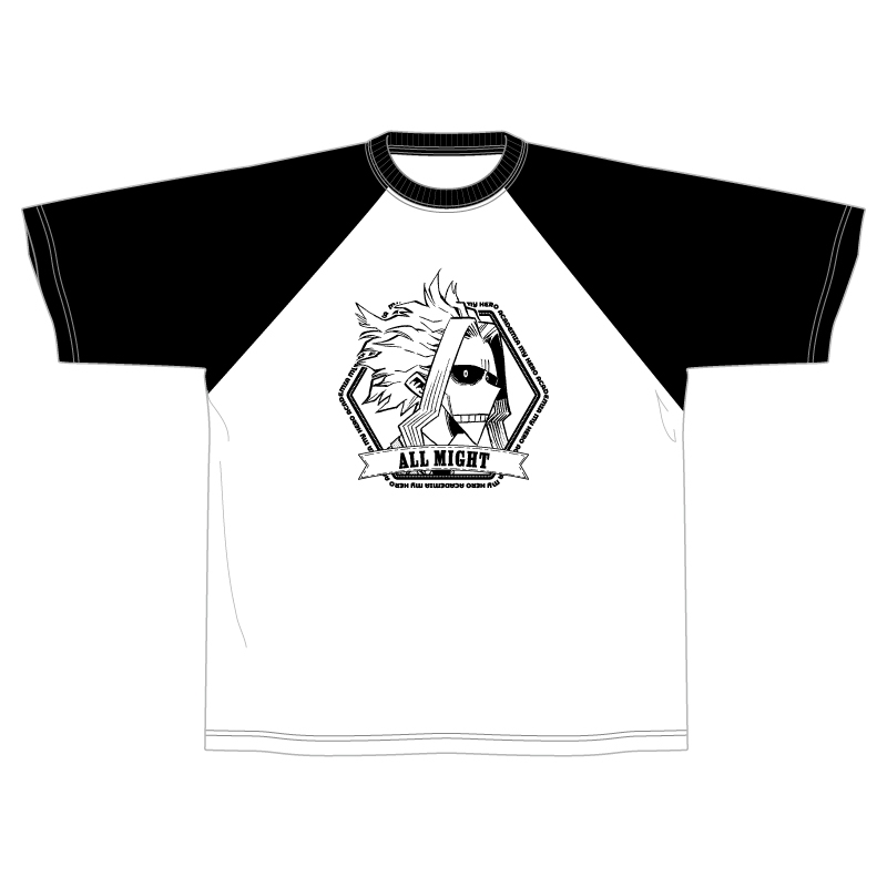 『僕のヒーローアカデミア』ラグランＴシャツ　“ＨＥＲＯＥＳ”　オールマイト　ＢＦ２