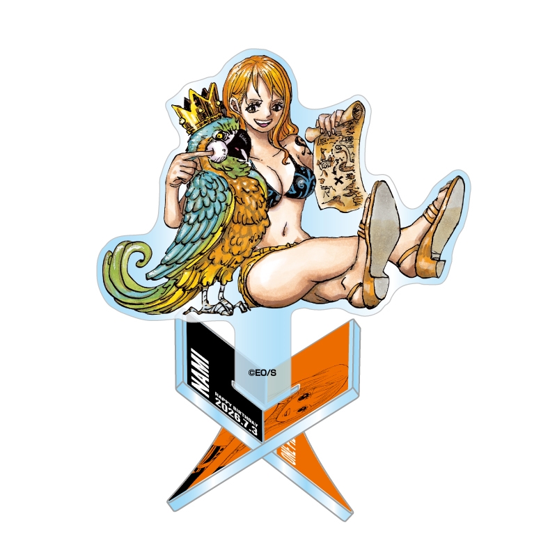 『ＯＮＥ　ＰＩＥＣＥ』バースデイアクリル“Ｘ”フィギュア−ｗｉｔｈ−　ナミ　ＢＦ３