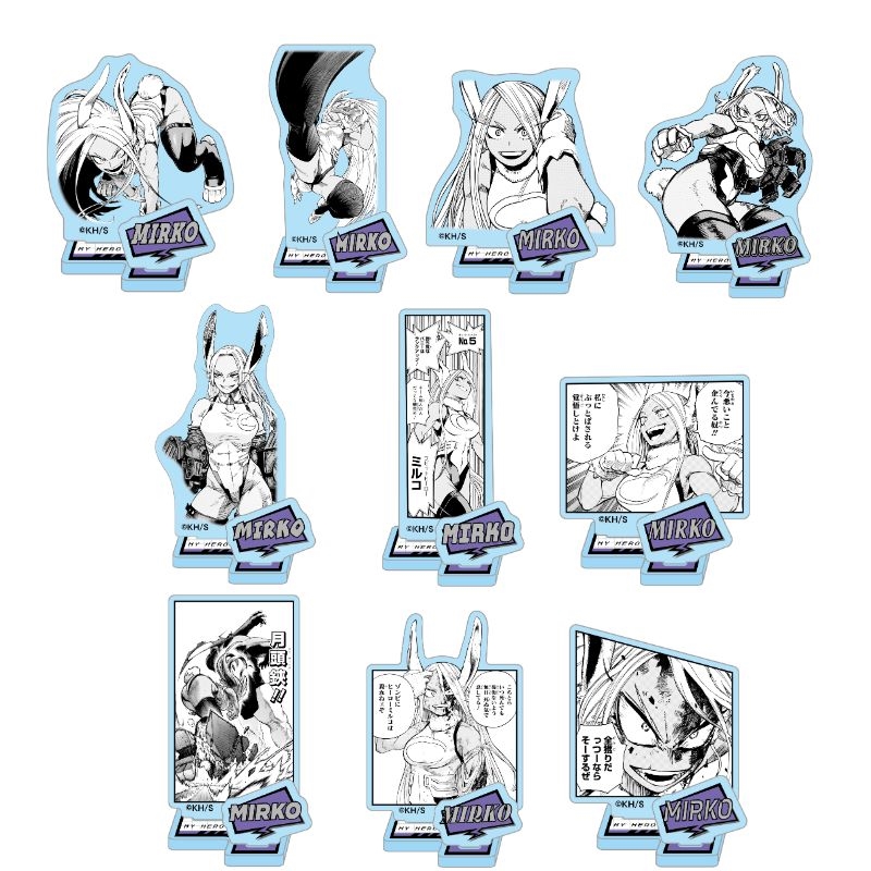 ＪＣＳ限定　『僕のヒーローアカデミア』アクリルフィギュアコレクション“ＨＥＲＯＥＳ”　ミルコ　全種セット　（全１０種入り）　ＢＦ１