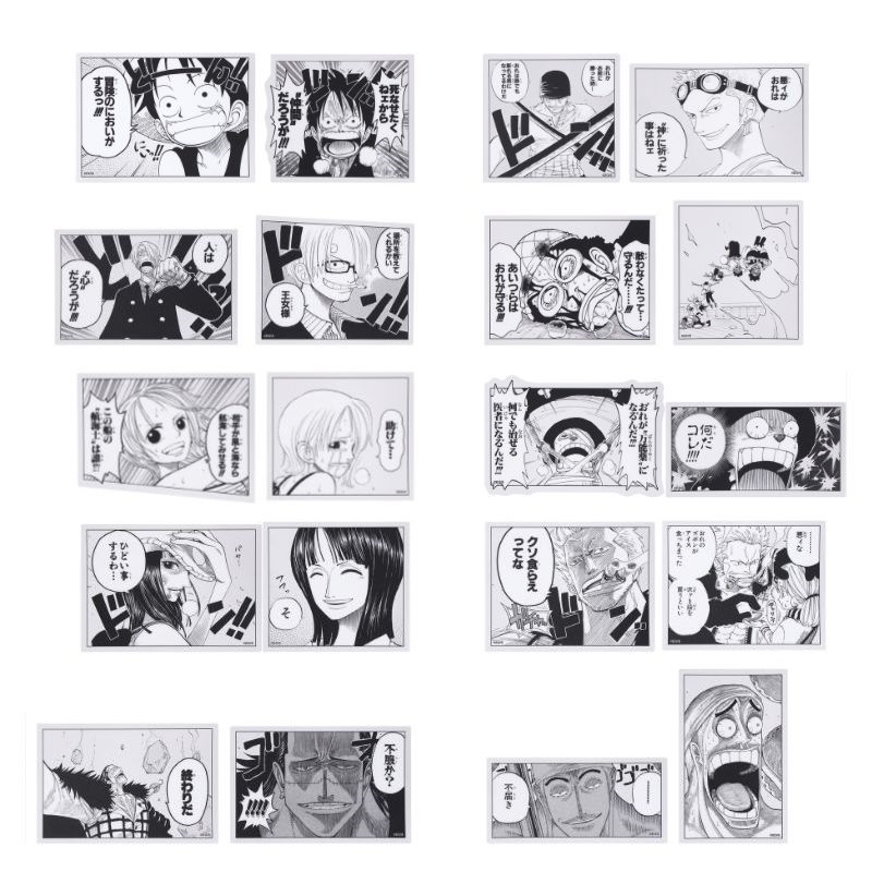 『ＯＮＥ　ＰＩＥＣＥ』クリアステッカーコレクション２枚入り　第１弾　（全１０組／ランダム１組入り）　ＢＦ３