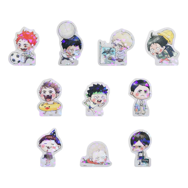 『ハイキュー！！』ホログラムスタンドブロックコレクション　［みにキュー！！みやぎぐみ］　全種セット　（全１０種入り）　＜ハイキュー！！展　挑戦者たち＞　ＢＦ４