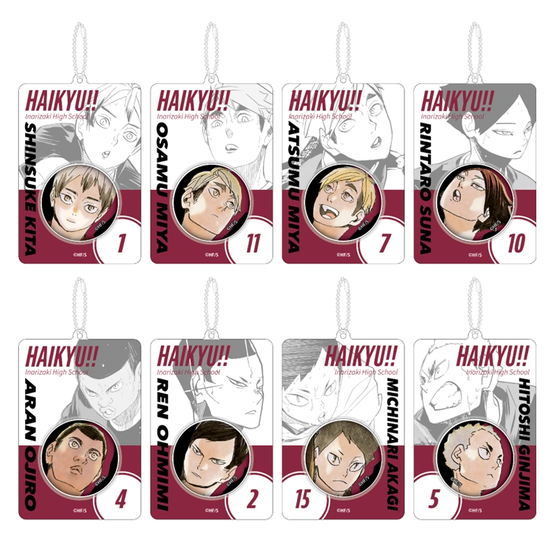 『ハイキュー！！』缶バッジ＆特製ホルダーコレクション　第８弾　稲荷崎高校　（全８種／ランダム１種入り）　ＢＦ３